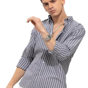 NEXONLANE Casual Shirt for Men || Shirt for Men Latest Stylish || Men Stylish Shirt || Men Printed Striped Shirt